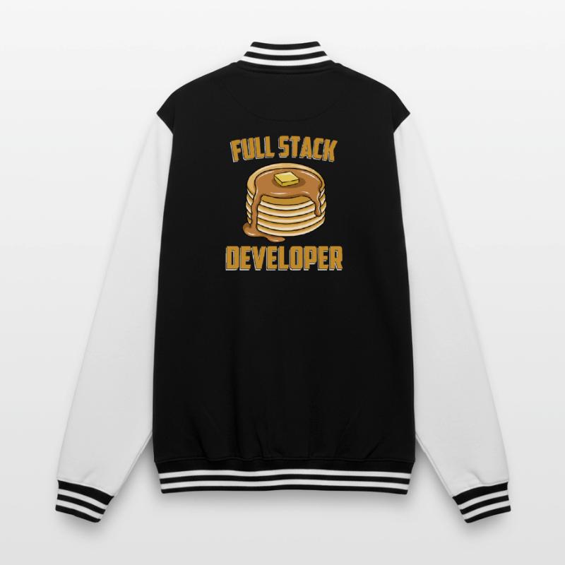 Full Stack Entwickler - Computer Coder Programmierer College-Sweatjacke