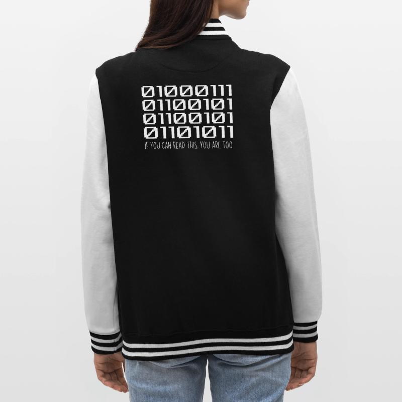 Cool Computer Binary Code Programmeur Développeur Veste Teddy