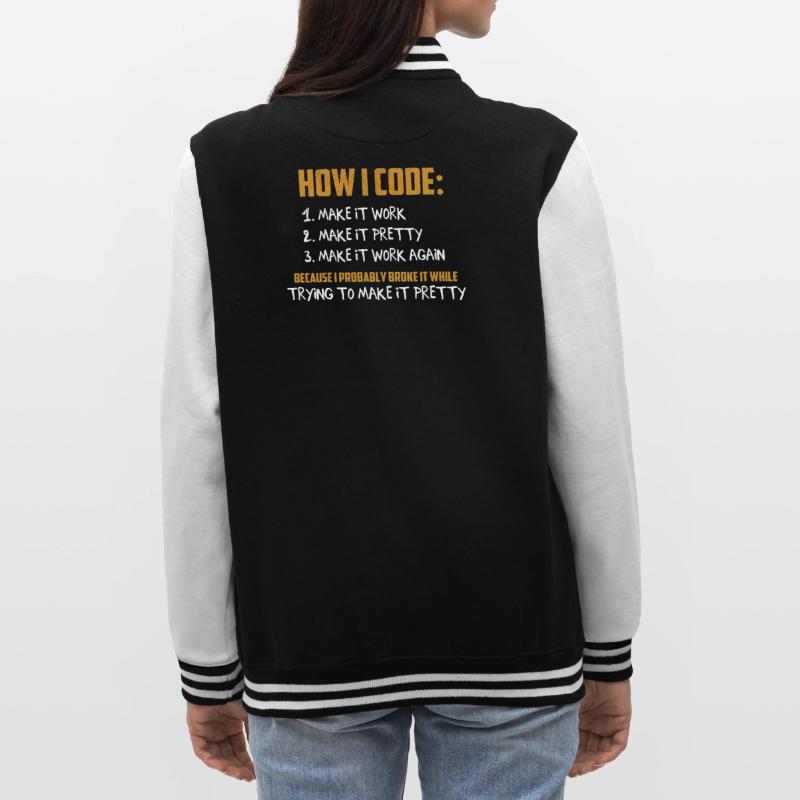 Programmeur Codeur - Codage de programmation développeur Veste Teddy