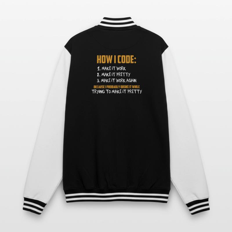 Programmierer Coder Entwickler Programmierung Codierung Wortspiel College-Sweatjacke