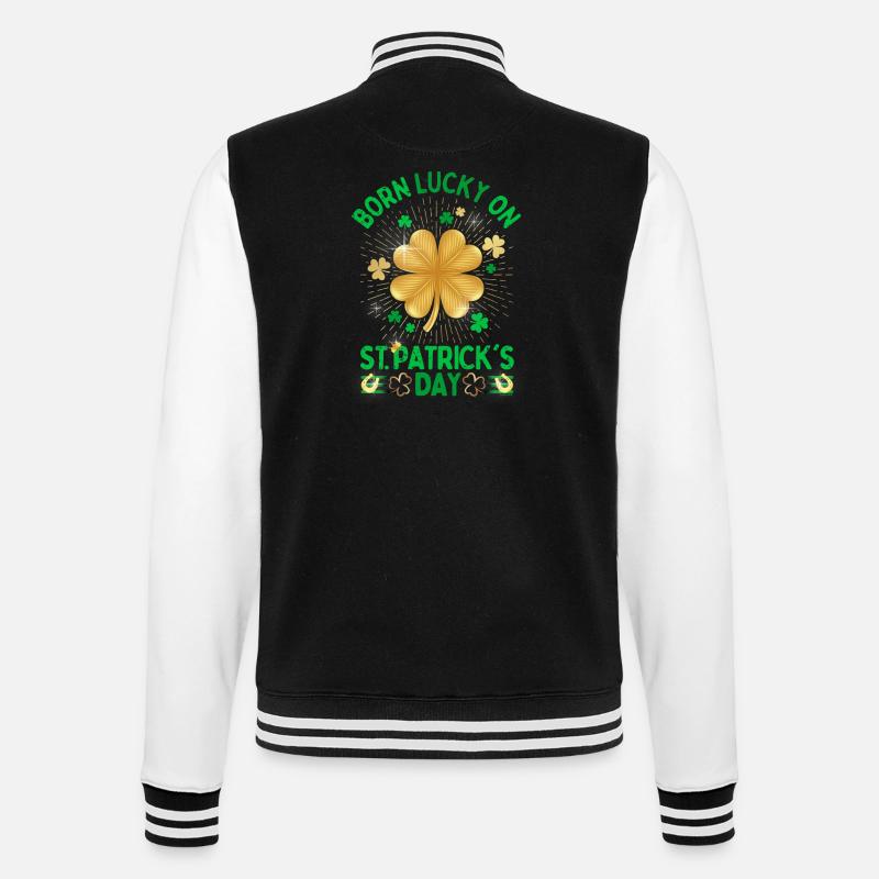 Irland Saint Patrick's Day oder - College-Sweatjacke - Schwarz/Weiß