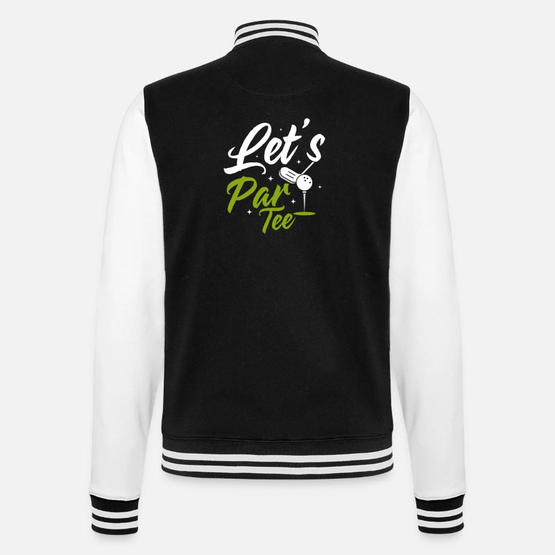Let's Par Tee Golf Golfing - Veste Teddy - noir/blanc