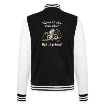 MTB Fahrrad - College-Sweatjacke - Schwarz/Weiß - Hinten - Marisol (170cm)