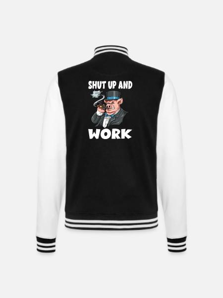Chef Vorgesetzter Arbeiten - College-Sweatjacke - Schwarz/Weiß