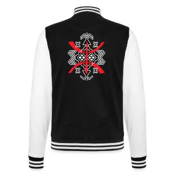 AMAZIGH sYMBOLE BERBERE Z IMAZIGHEN KABYL JEWEL - College-Sweatjacke - Schwarz/Weiß - Hinten - Marisol (170cm)