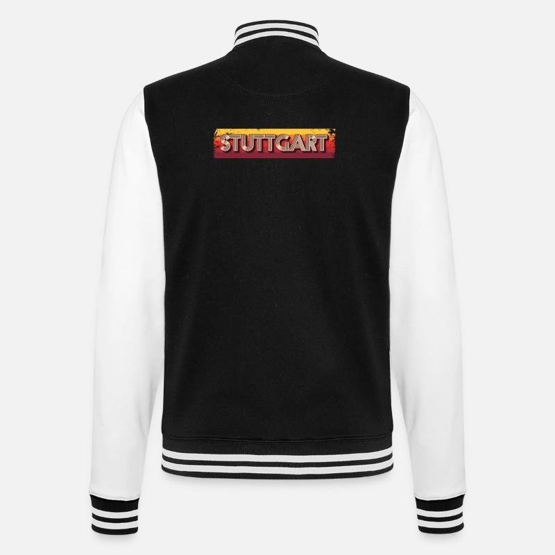 Stuttgarterin Stuttgarterer Stuttgarter - Veste Teddy - noir/blanc