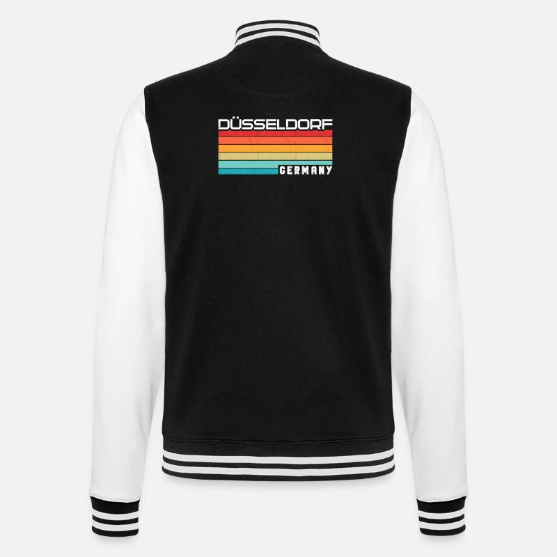 Dusseldorf Dusseldorf - College Sweat Jacket - black/white