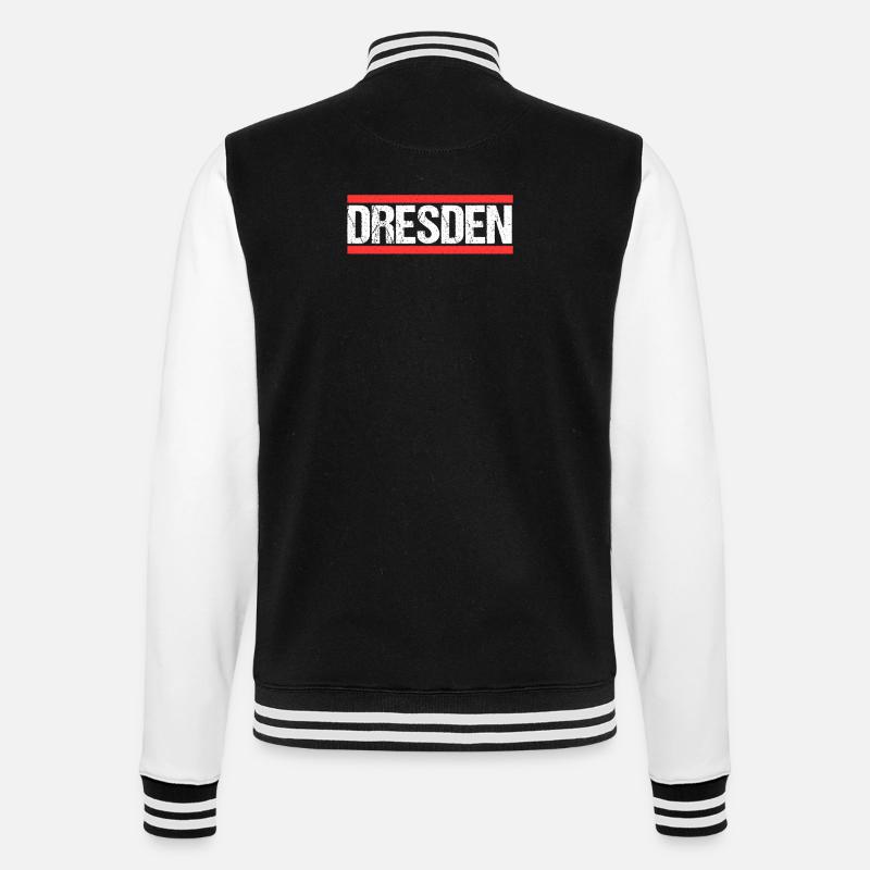 Dresdnerin Dresdner Dresden - College-Sweatjacke - Schwarz/Weiß