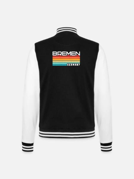 Bremerin Bremer Bremen - College-Sweatjacke - Schwarz/Weiß