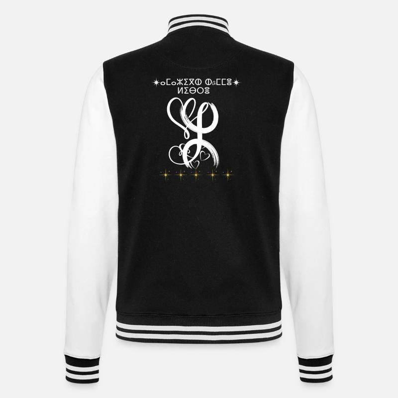 berbère kabyle amazigh premium graffiti - Veste Teddy - noir/blanc