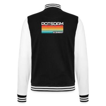 Potsdamerin Potsdamer Potsdam - College-Sweatjacke - Schwarz/Weiß - Hinten - Marisol (170cm)