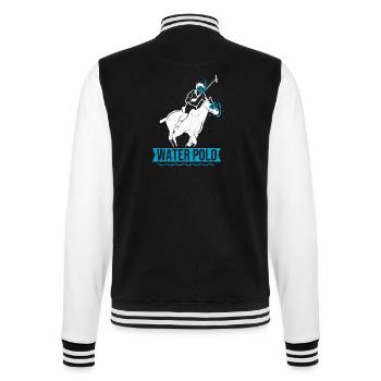 Water Polo Drôle de plongée en apnée Sports de chevaux Blague - Veste Teddy - noir/blanc - Dos - Marisol (170cm)