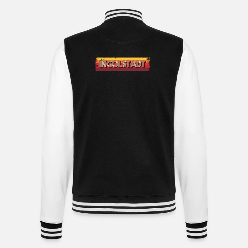 Ingolstädterin Ingolstädter Ingolstadt - College-Sweatjacke - Schwarz/Weiß