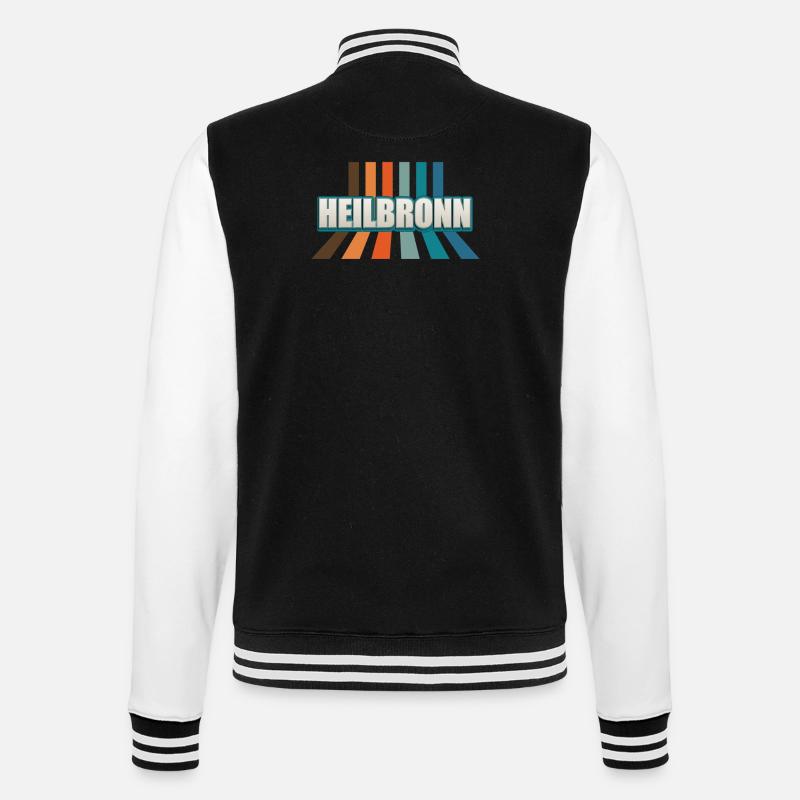 Heilbronnerin Heilbronner Heilbronn - College-Sweatjacke - Schwarz/Weiß