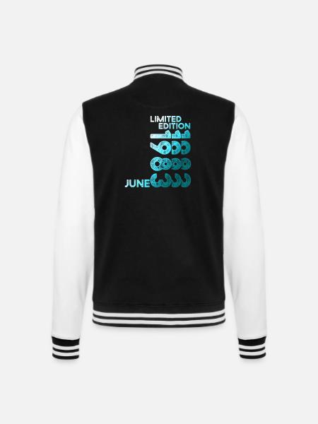 40. Geburtstag Juni Jahrgang 1983 Limited Edition - College-Sweatjacke - Schwarz/Weiß