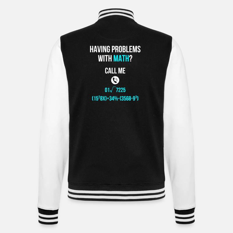 Learn Math School - College Sweat Jacket - black/white