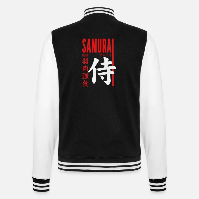 Samurai Master - College Sweat Jacket - black/white