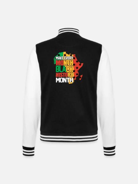 Black History Month Black History - College-Sweatjacke - Schwarz/Weiß