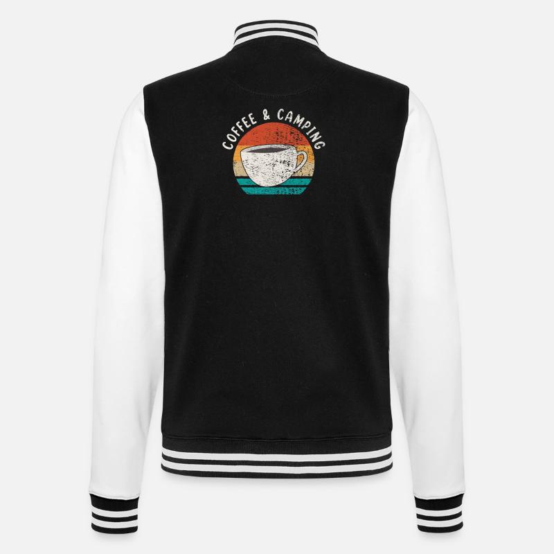 Camping et café - Veste Teddy - noir/blanc