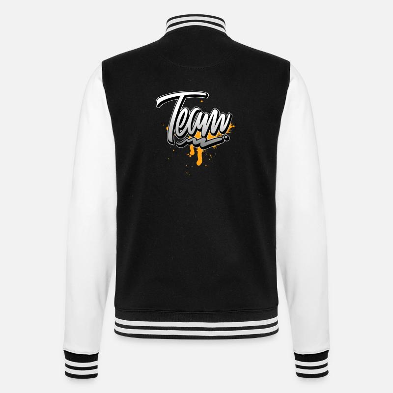 Équipe - Veste Teddy - noir/blanc