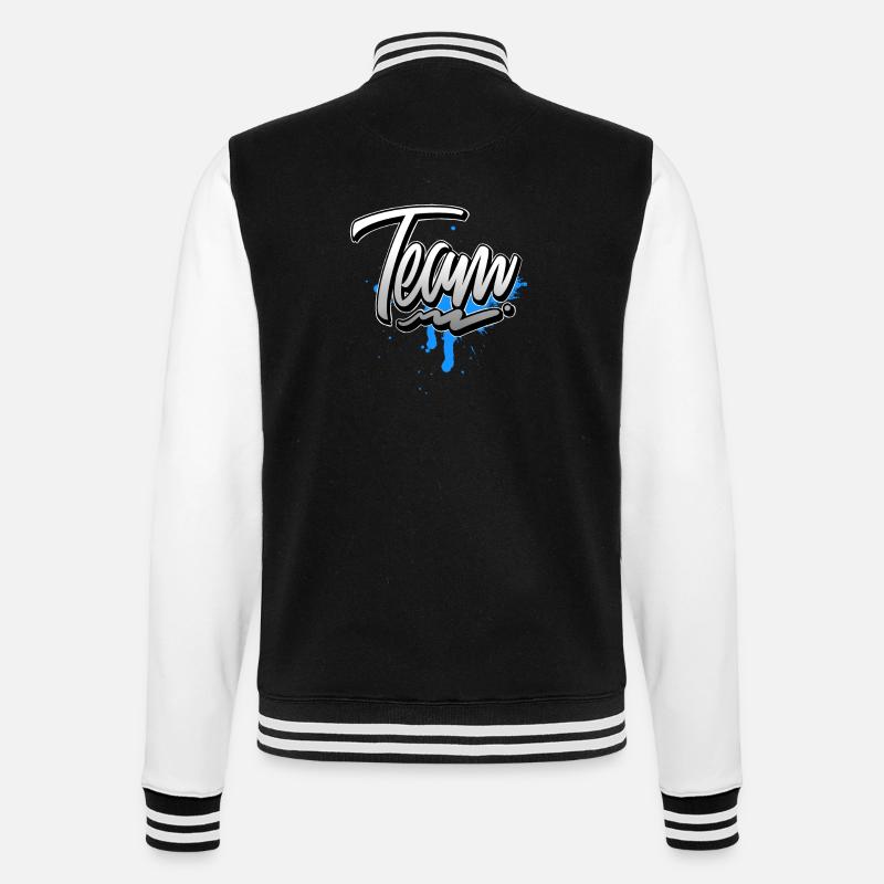 Équipe - Veste Teddy - noir/blanc