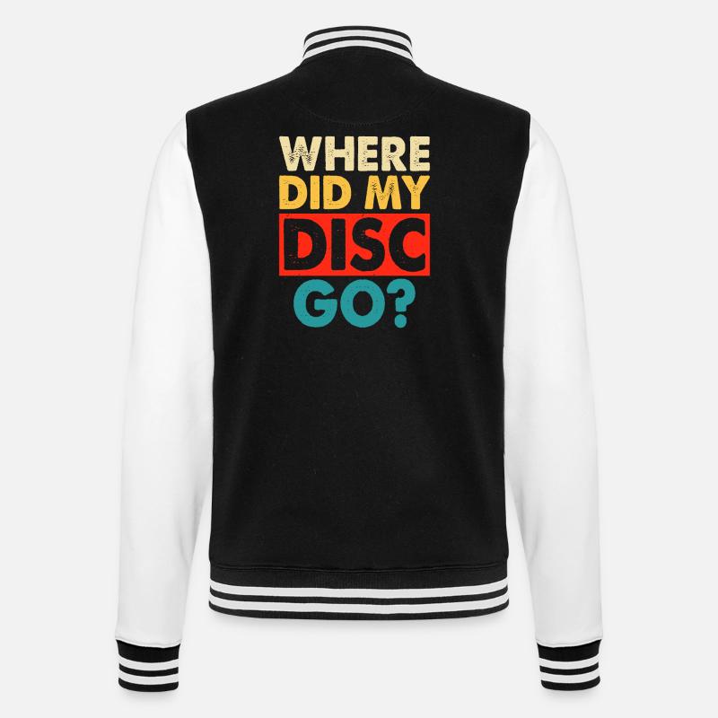Discgolf Disc Golf - College-Sweatjacke - Schwarz/Weiß