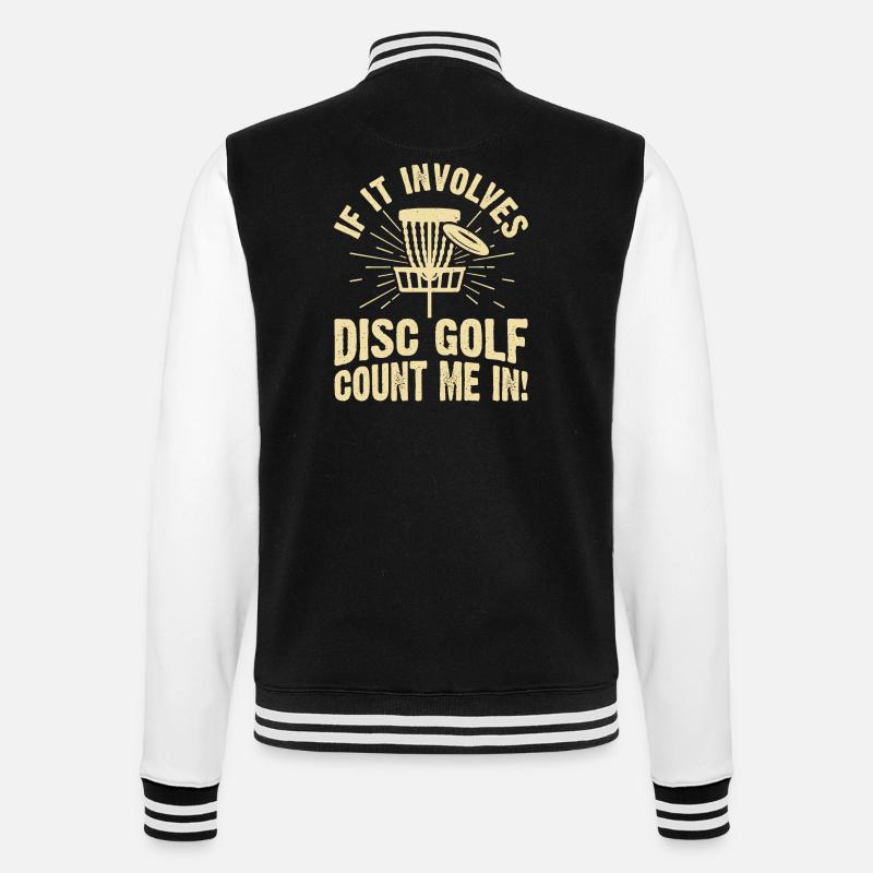 Discgolf Disc Golf - College-Sweatjacke - Schwarz/Weiß