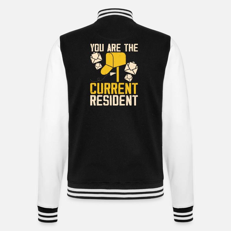 Briefträger Postbote - College-Sweatjacke - Schwarz/Weiß