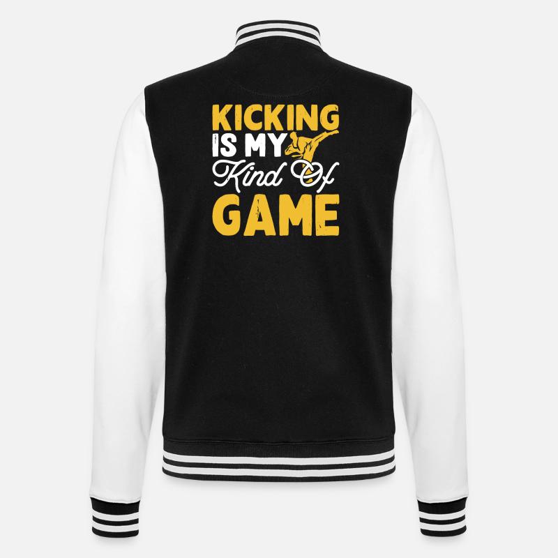 Karate - College-Sweatjacke - Schwarz/Weiß