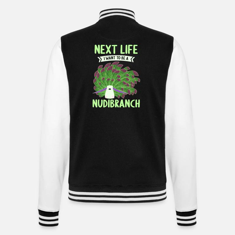 Nudibranch nudibranchs - College Sweat Jacket - black/white