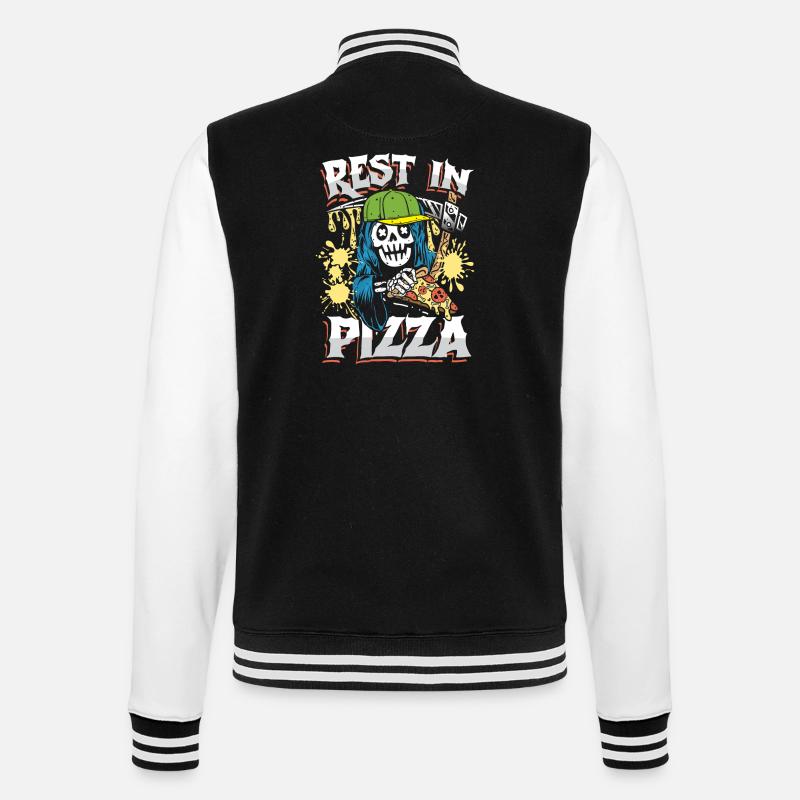 Reste dans la pizza - Veste Teddy - noir/blanc