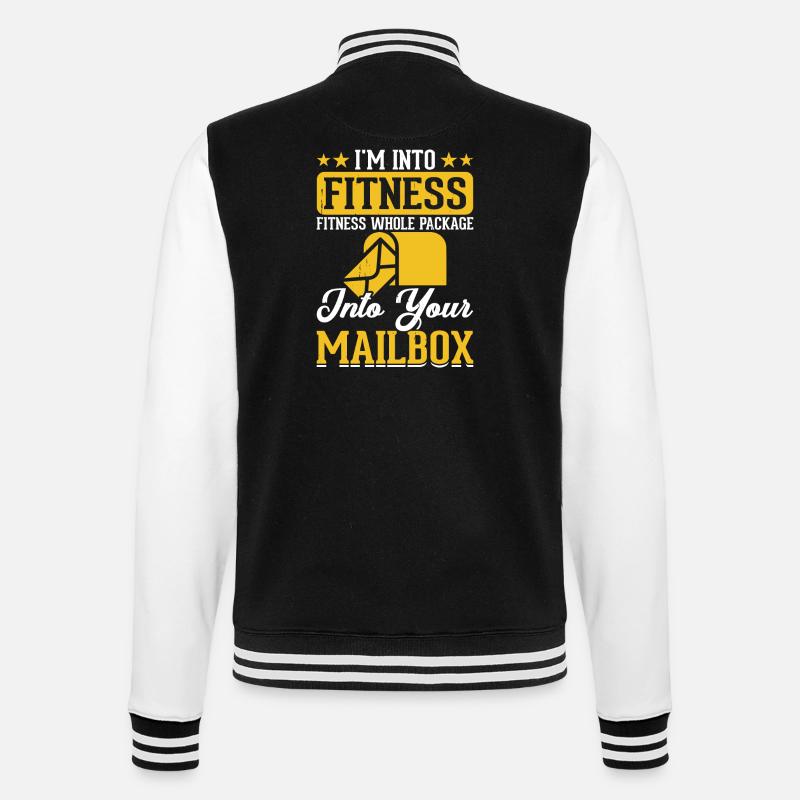 Briefträger Postbote - College-Sweatjacke - Schwarz/Weiß