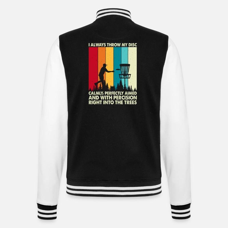 Discgolf Disc Golf - College-Sweatjacke - Schwarz/Weiß