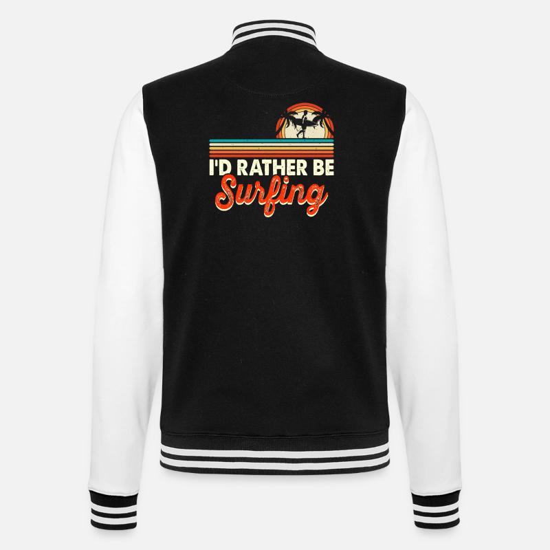 Surfer Surf - Veste Teddy - noir/blanc