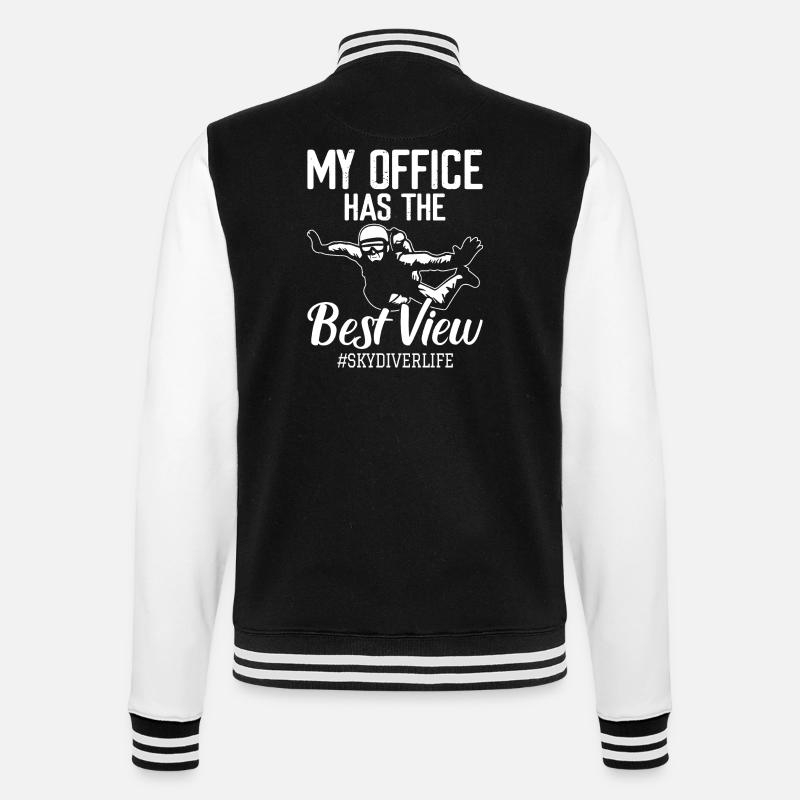 Skydiving - College-Sweatjacke - Schwarz/Weiß