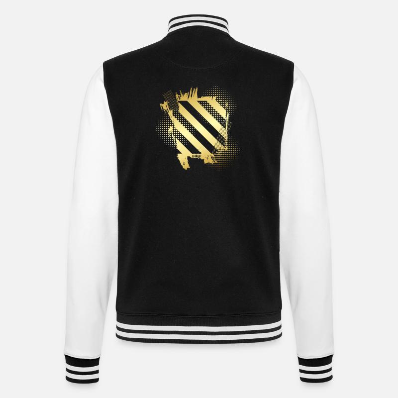 MRLORD SUR L’OR 4 - Veste Teddy - noir/blanc