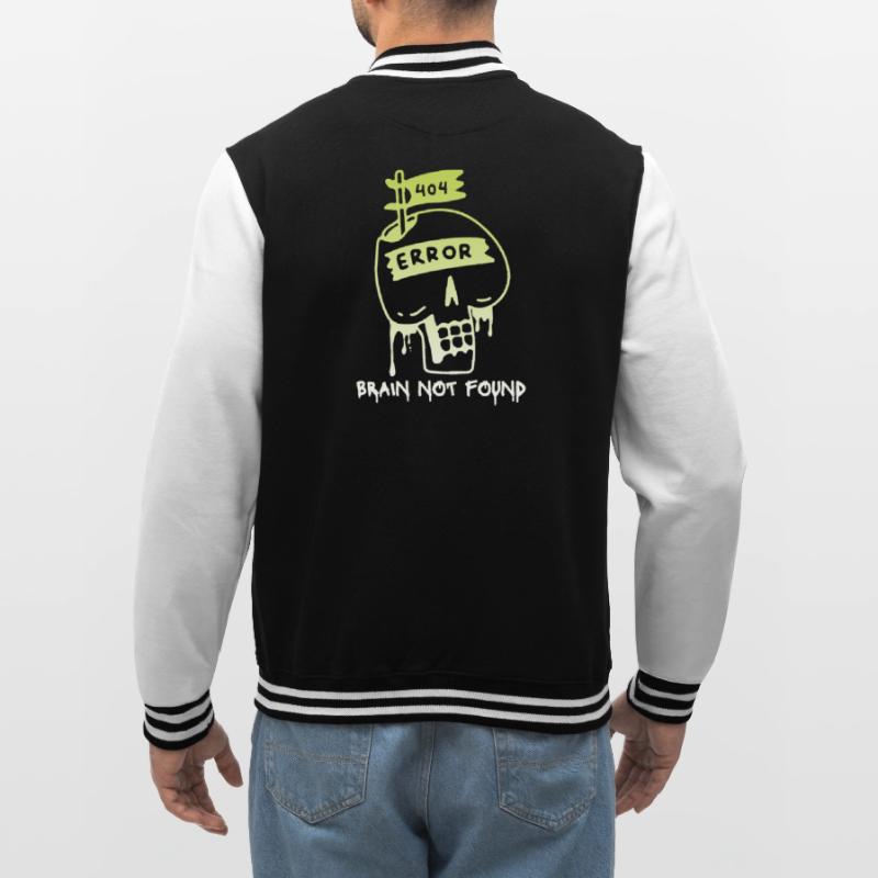 404-html error, Computer Nerd, No-Brain Spruch College-Sweatjacke