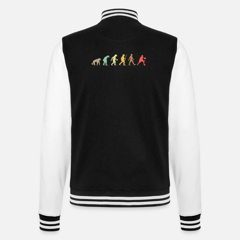 Golf Retro Golfer Evolution Funny Golfing - Veste Teddy - noir/blanc