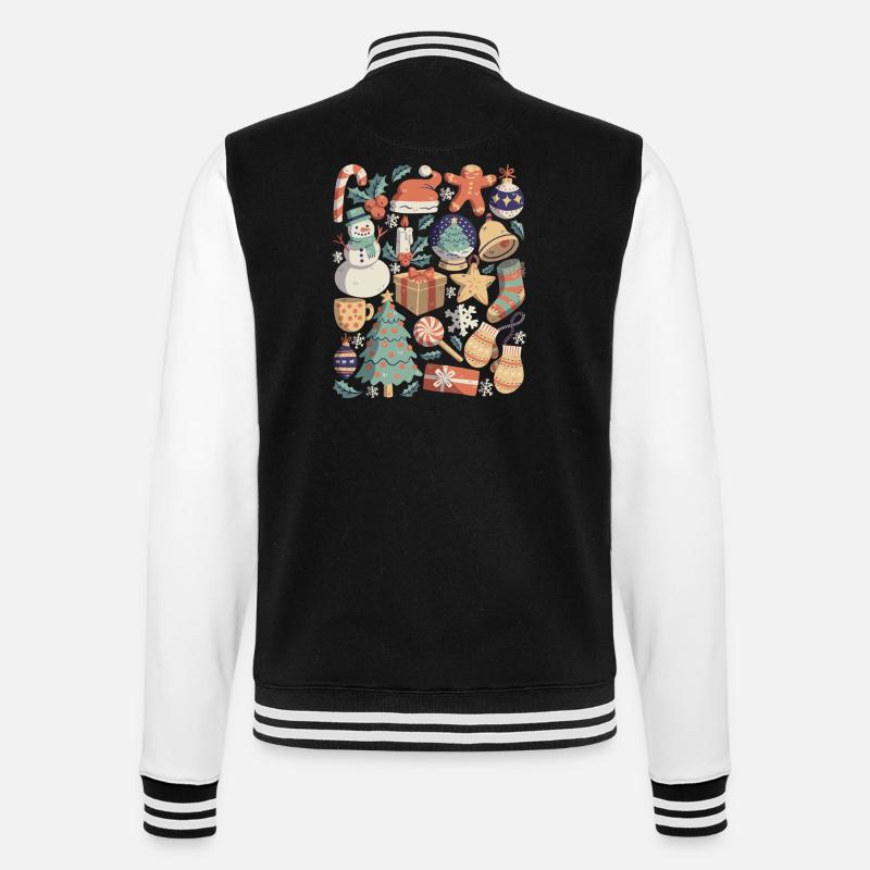 Noël - Veste Teddy - noir/blanc
