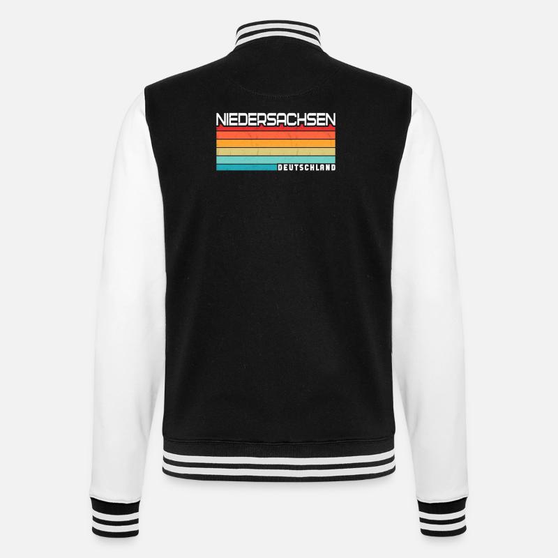 Basse-Saxe Basse-Saxe Basse-Saxe - Veste Teddy - noir/blanc