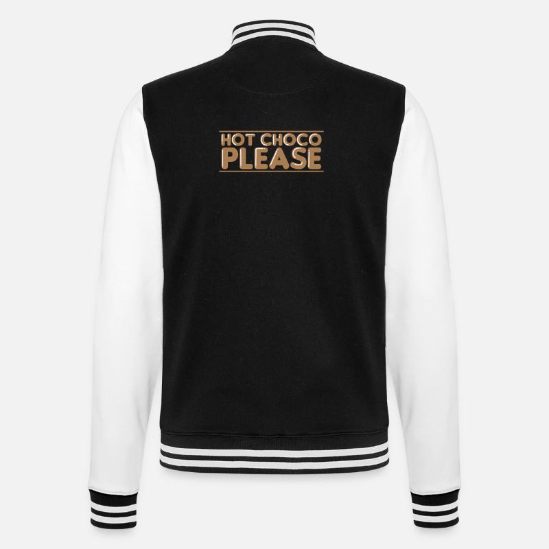 Hot Choco Please Candy Cocoa - College Sweat Jacket - black/white