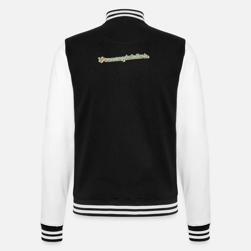 Vermesser Abschluss-Geschenk - College-Sweatjacke - Schwarz/Weiß