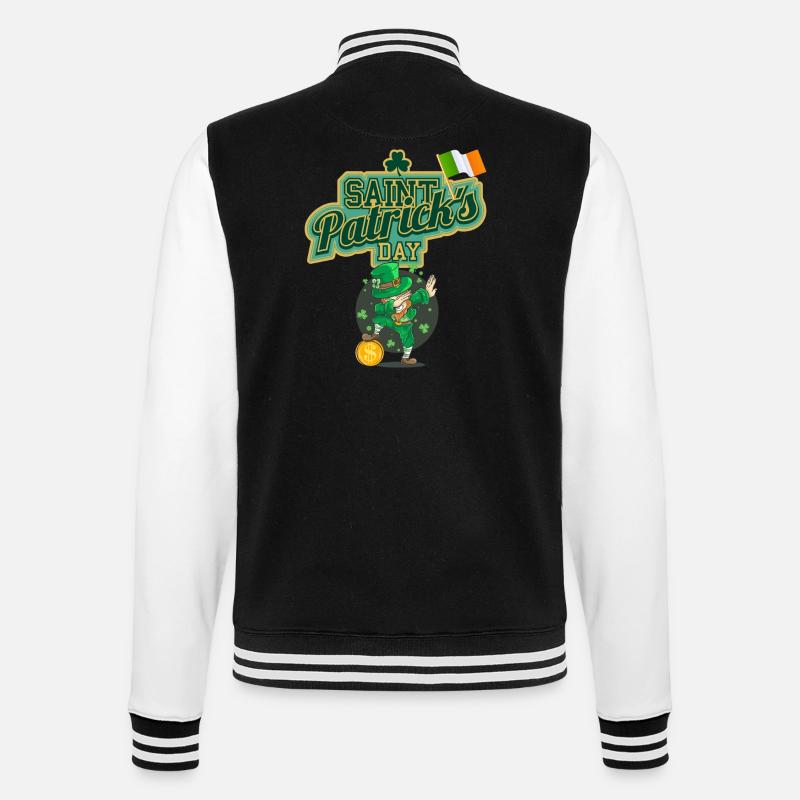 Fête de la Saint-Patrick - Veste Teddy - noir/blanc