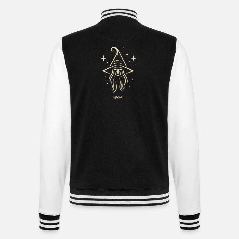Emblème de mage - Veste Teddy - noir/blanc
