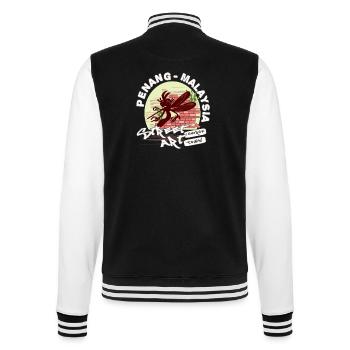 Mücke Graffiti - College-Sweatjacke - Schwarz/Weiß - Hinten - Marisol (170cm)