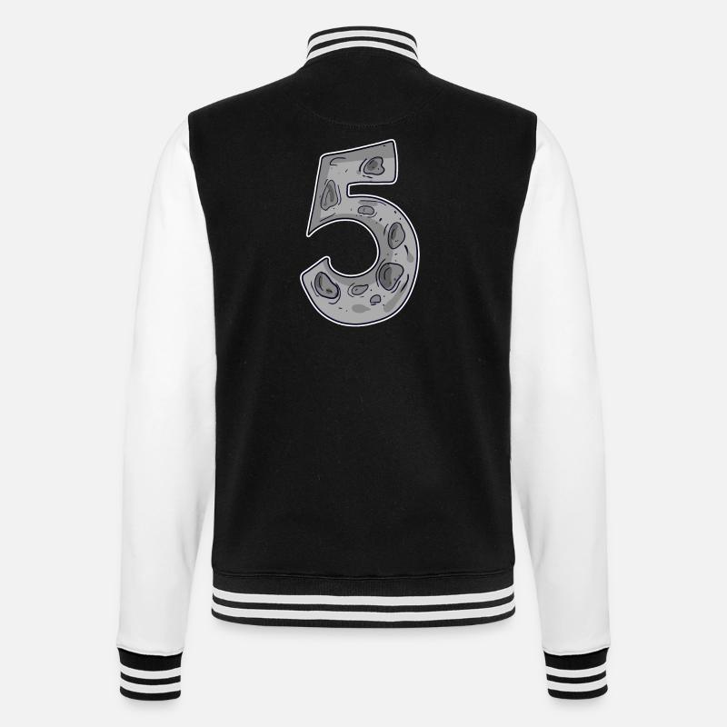 Numéro 5 Espace - Veste Teddy - noir/blanc