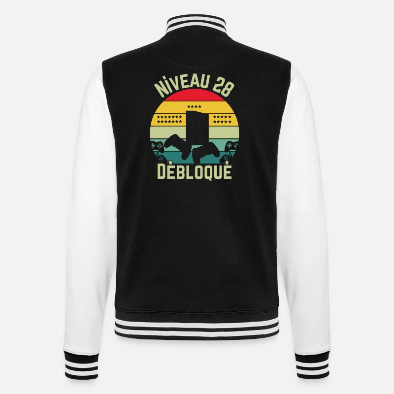 Niveau 28 Débloqué - Veste Teddy - noir/blanc