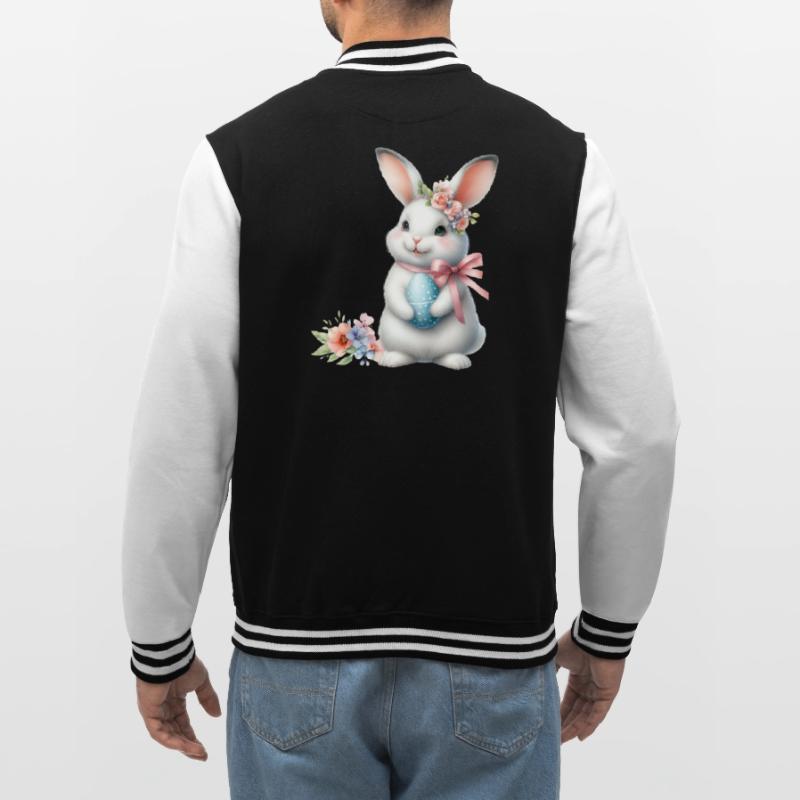 Easter Easter Bunny Easter Eve Easter Sunday Easter Egg Spring College Sweat Jacket