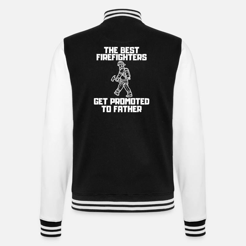 Firefighter Daddy Profession Passion - College Sweat Jacket - black/white
