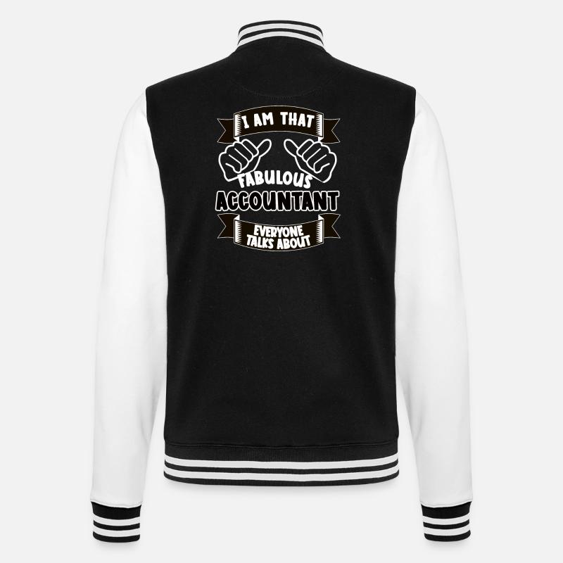 Comptable Drôle Dicton Cadeau - Veste Teddy - noir/blanc